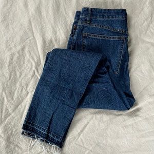 Dark straight leg jeans